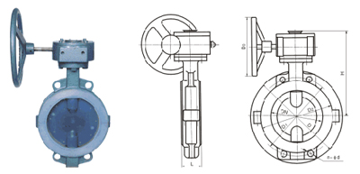對夾式襯氟蝶(dié)閥 D71F4-10C、D371F4-10C 型